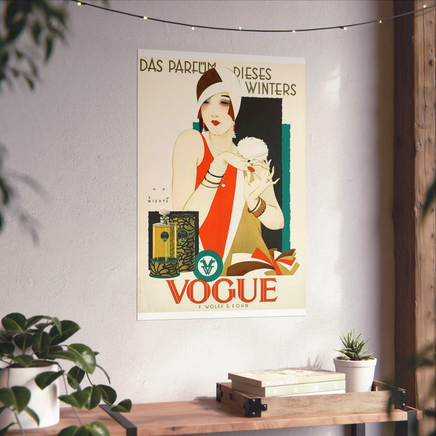 1926 1927 circa Jupp Wiertz Plakat Das Parfüm dieses Winters - Vogue, Firma F. Wolff & Sohn, Karlsruhe High Quality Matte Wall Art Poster for Home, Office, Classroom