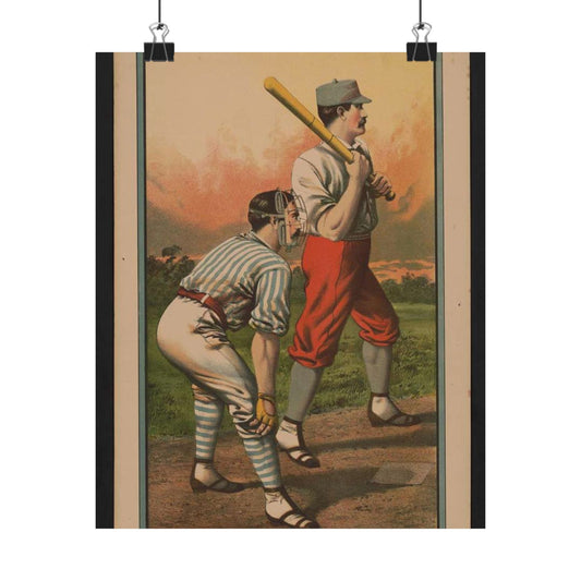 Biddeford vs. Portland Granite St. grounds, Saturday, May 30th Printed at the Biddeford Journal office High Quality Matte Wall Art Poster for Home, Office, Classroom