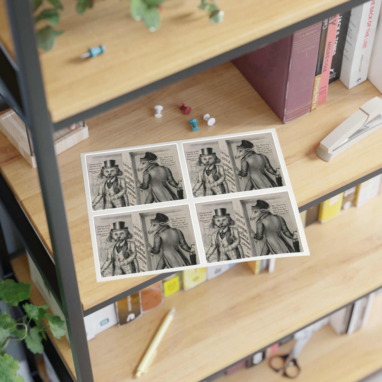 Poster no. 3. Latest style clothing & gents furnishing goods Laminated UV Protective Vinyl Stickers