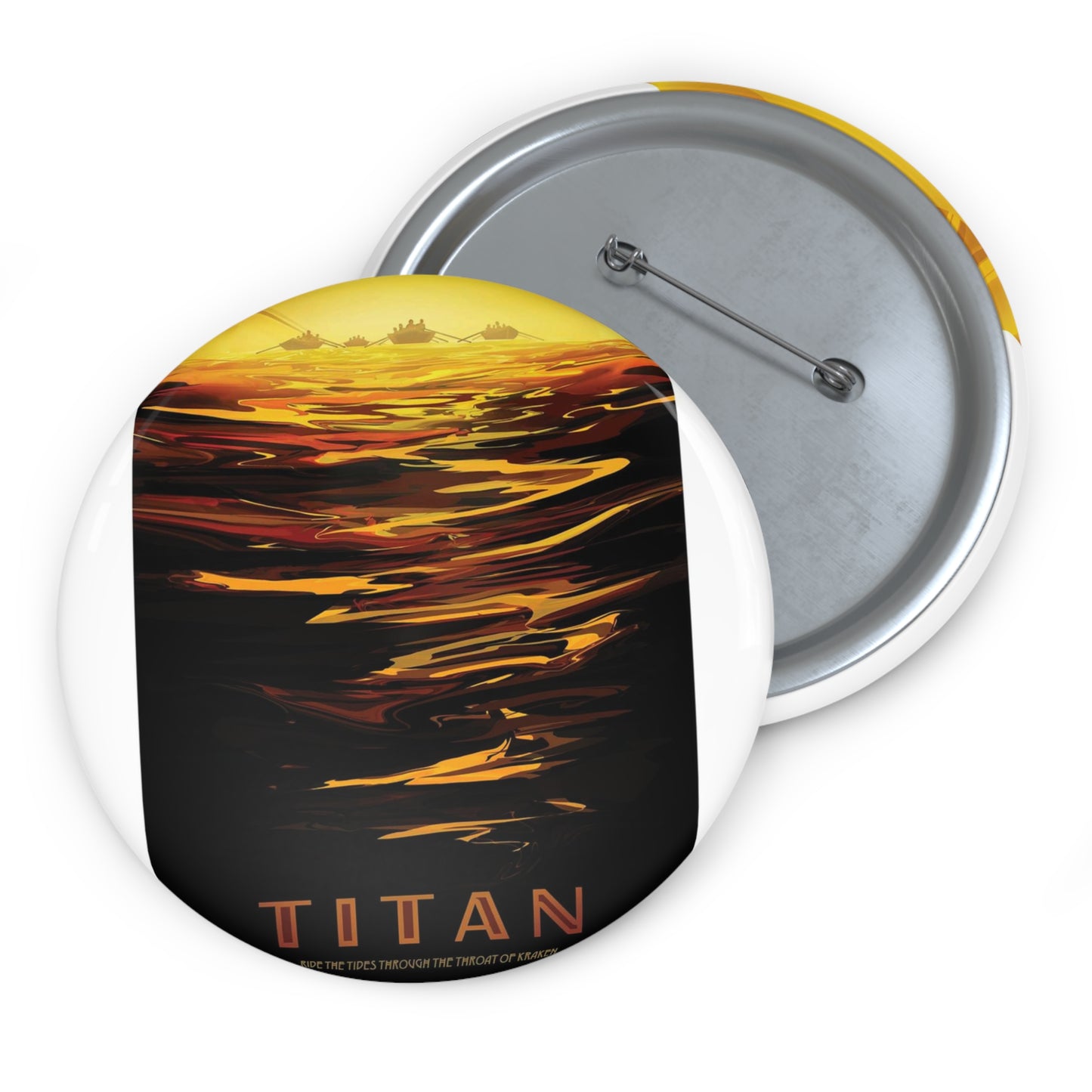 JPL Visions of the Future, Titan Pin Buttons with Crisp Design