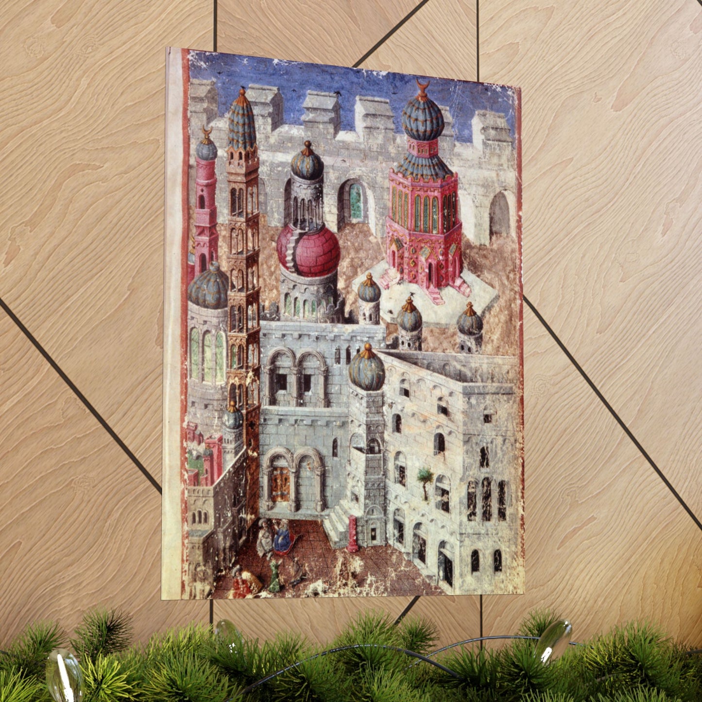 Jerusalem from BL Eg 1070, f. 5 High Quality Matte Wall Art Poster for Home, Office, Classroom