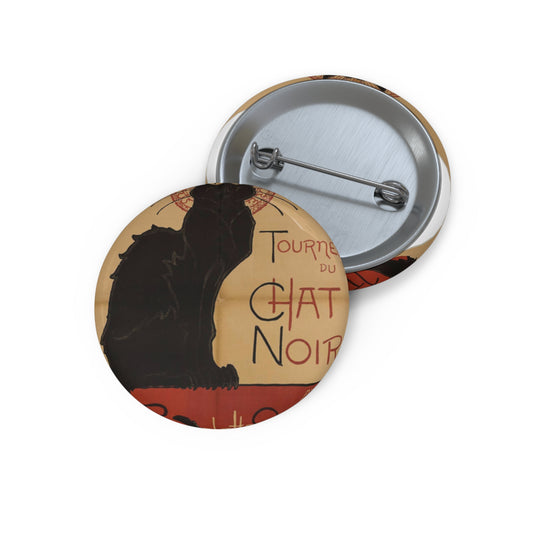 Prochainement/Tournée/ DU/ CHAT/ NOIR/ AVEC/ RODOLPHE SALIS Pin Buttons with Crisp Design