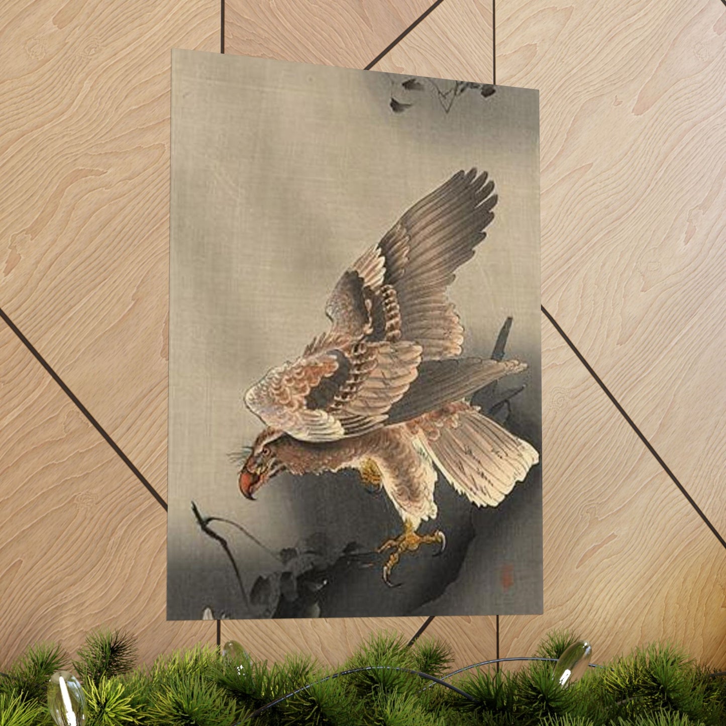 Koson - swooping-eagle, Ohara Koson High Quality Matte Wall Art Poster for Home, Office, Classroom