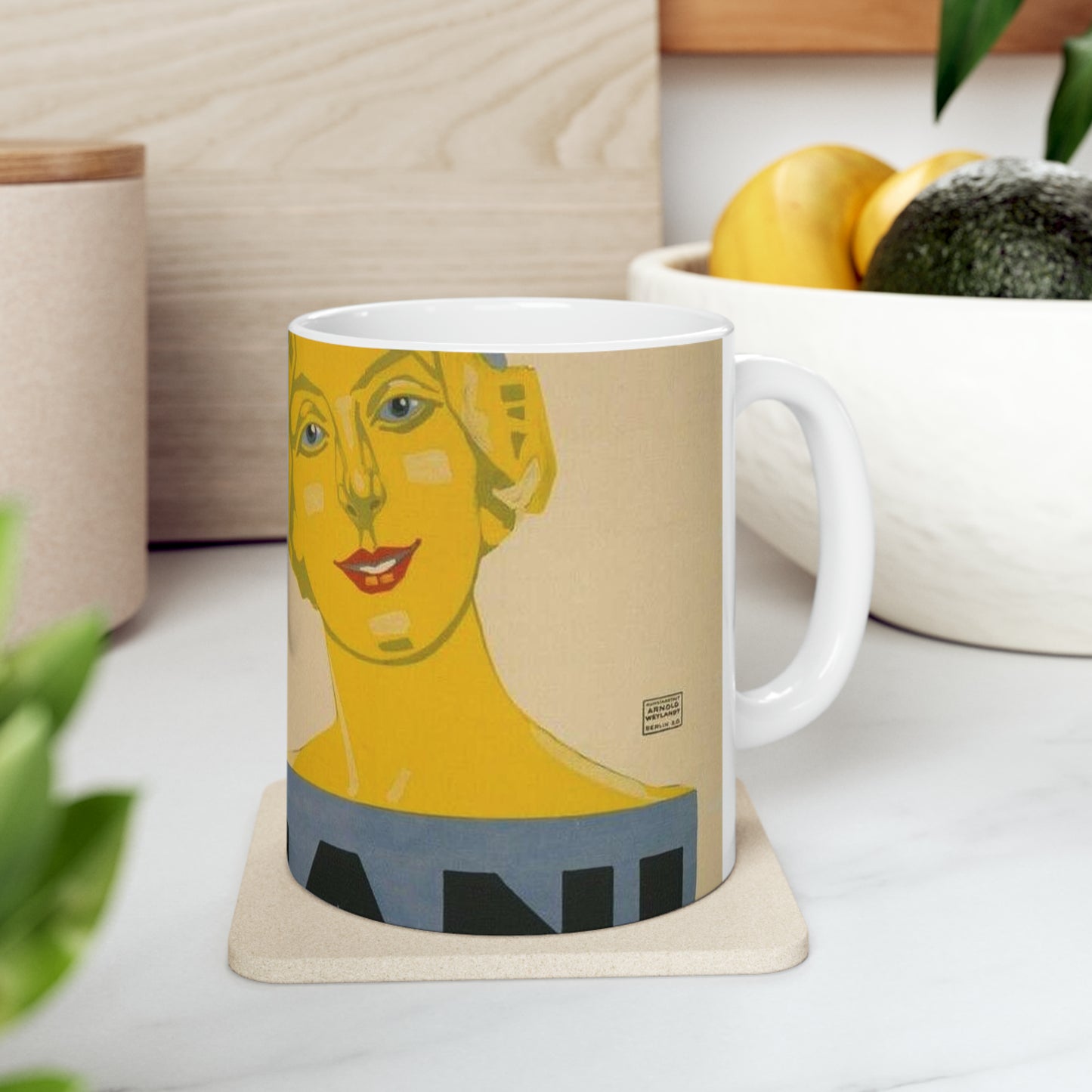 Putzi Cassani - Linden-Cabaret - Jo Steiner, 1913 Beautiful Novelty Ceramic Coffee Mug 11oz