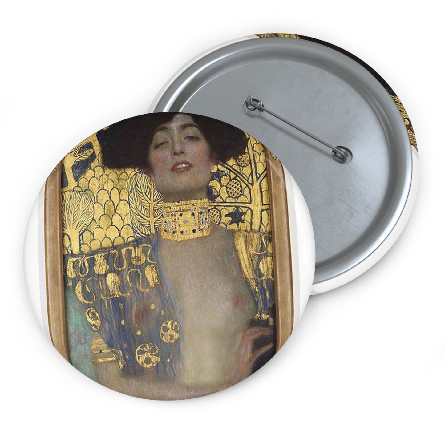 Gustav Klimt - Judith - 4737 - Österreichische Galerie Belvedere Pin Buttons with Crisp Design