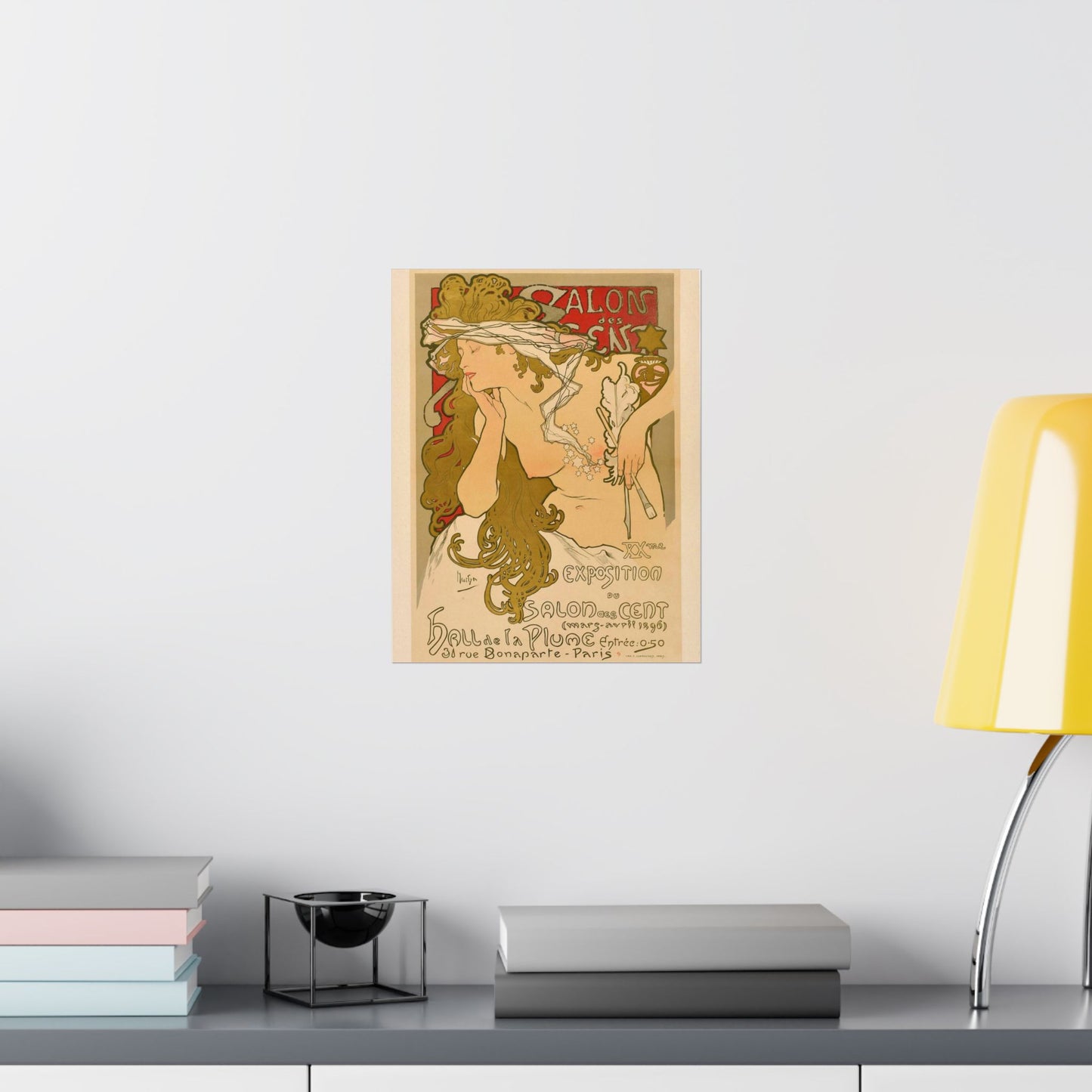 Salon des Cent (20) - mars 1896 High Quality Matte Wall Art Poster for Home, Office, Classroom