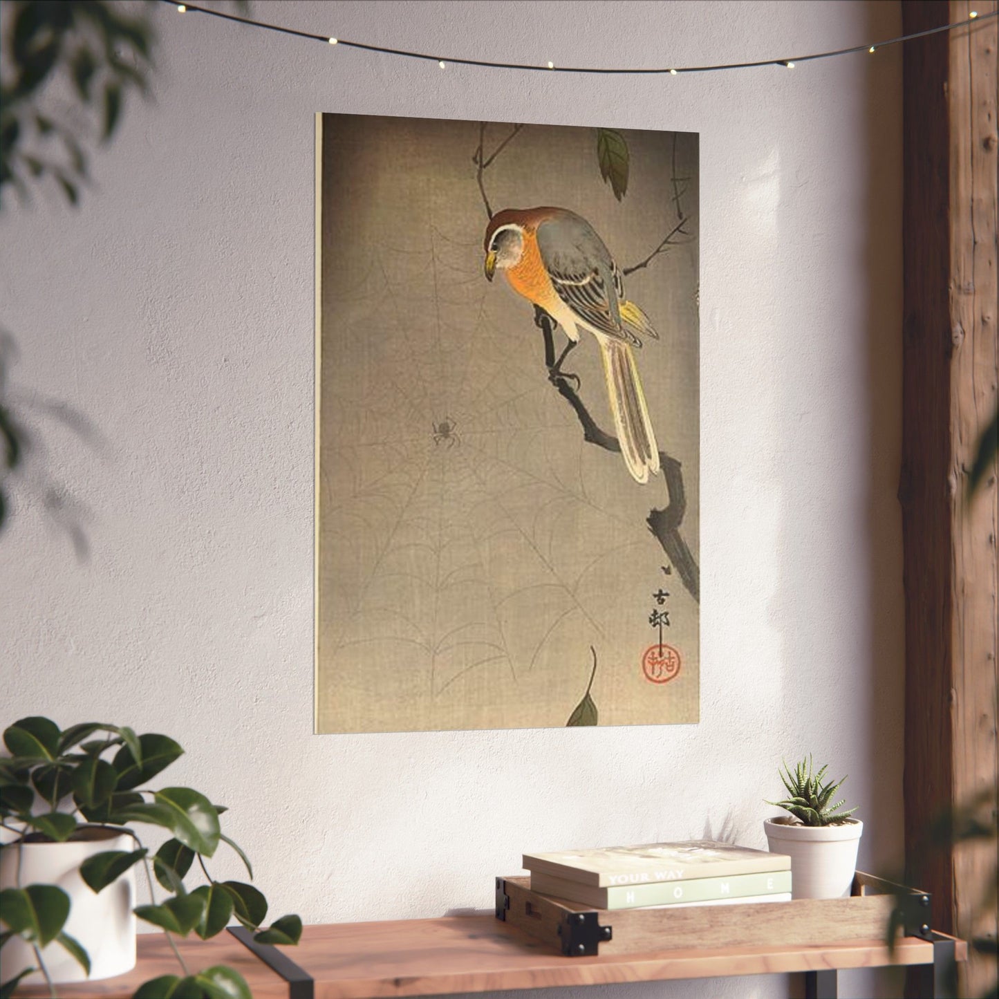Koson - the-spiderweb, Ohara Koson High Quality Matte Wall Art Poster for Home, Office, Classroom