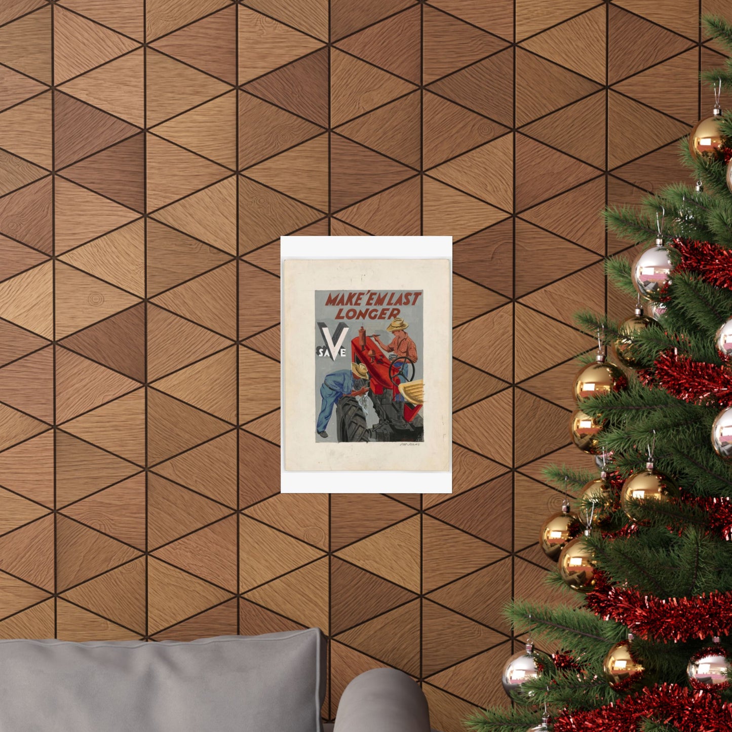 Make'em Last Longer -  Save [Joe Jones] High Quality Matte Wall Art Poster for Home, Office, Classroom
