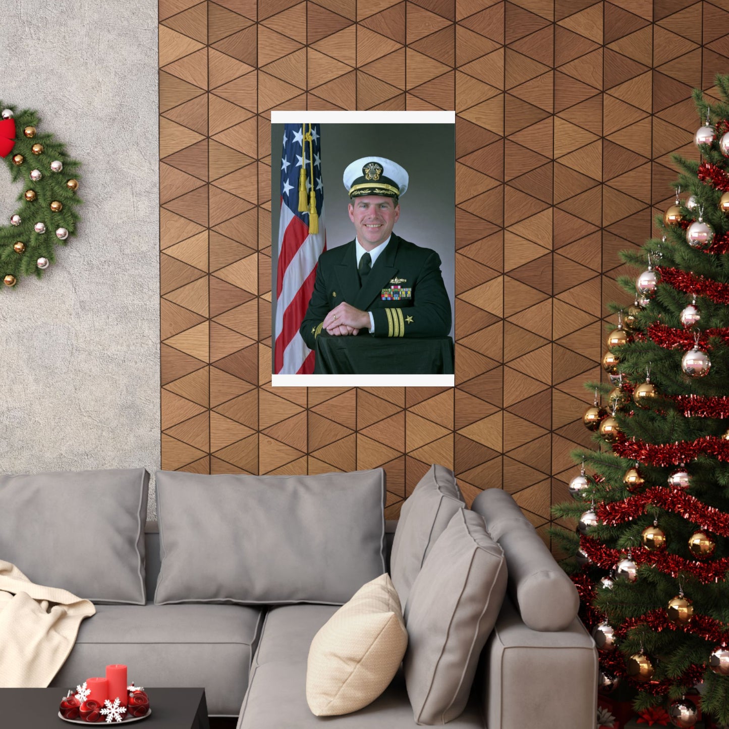 Commander Theodore J. Hoffman, USN High Quality Matte Wall Art Poster for Home, Office, Classroom