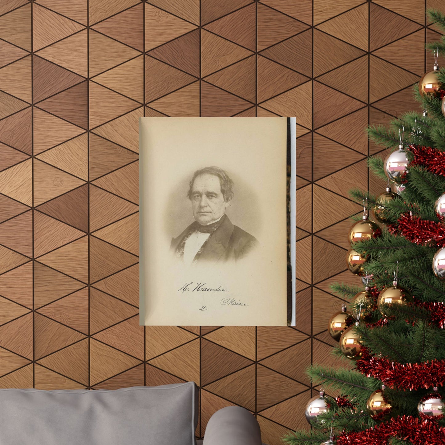 [Hannibal Hamlin, Senator from Maine, Thirty-fifth Congress, half-length portrait] High Quality Matte Wall Art Poster for Home, Office, Classroom