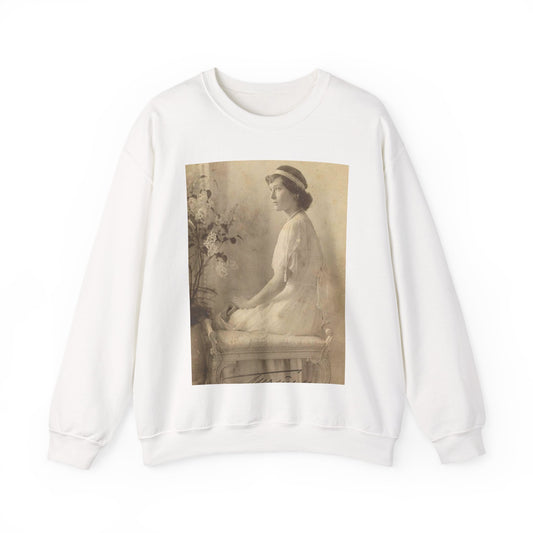 Tatyana Nikolaevna 1914 - Public domain portrait print White Heavy Blend Adult Crew Neck SweatShirt