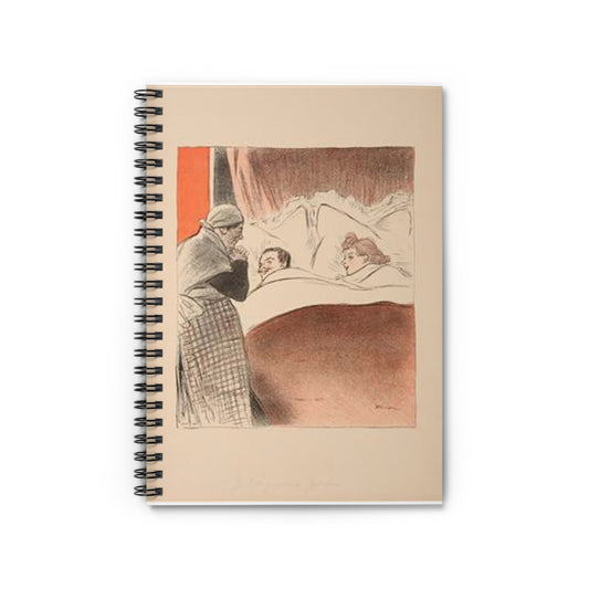 Steinlen - je-l-ai-promis-a-gertrude Spiral Bound Ruled Notebook with Printed Cover