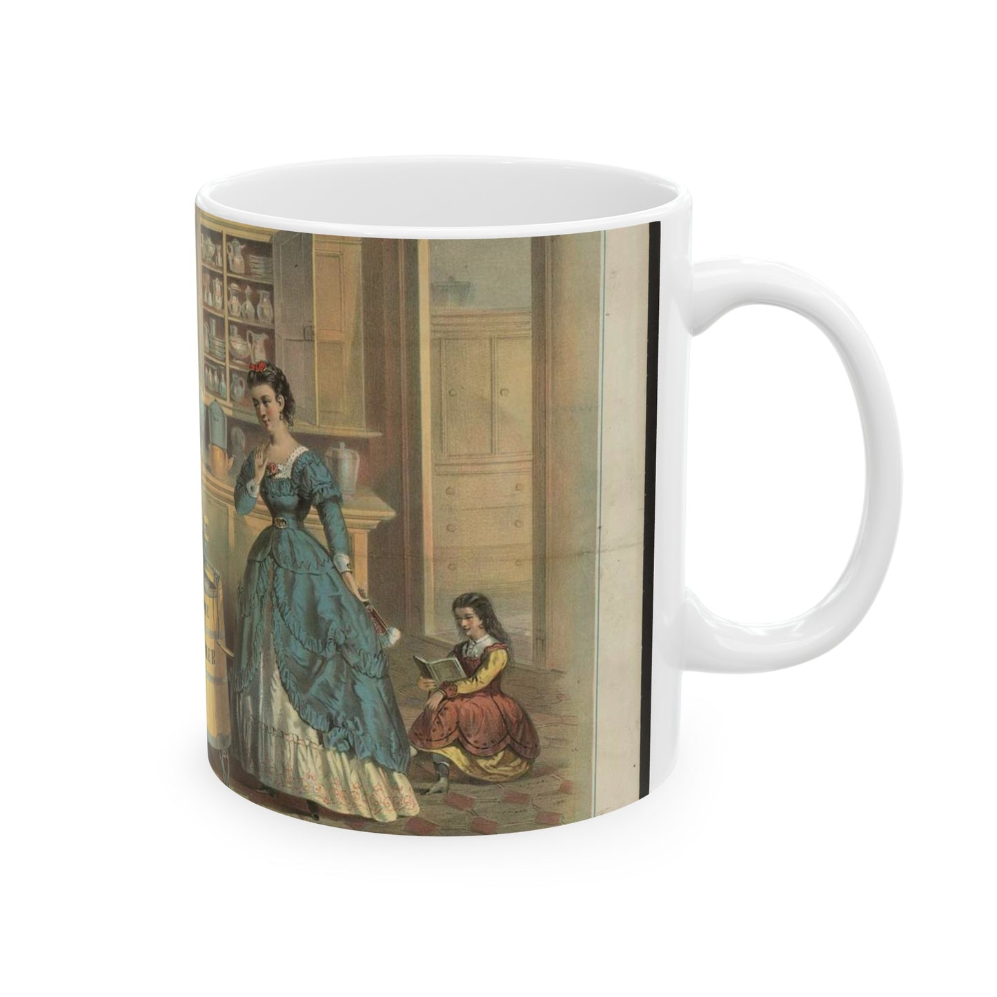 Home washing machine & wringer - A painting of a woman washing a woman's hands Beautiful Novelty Ceramic Coffee Mug 11oz