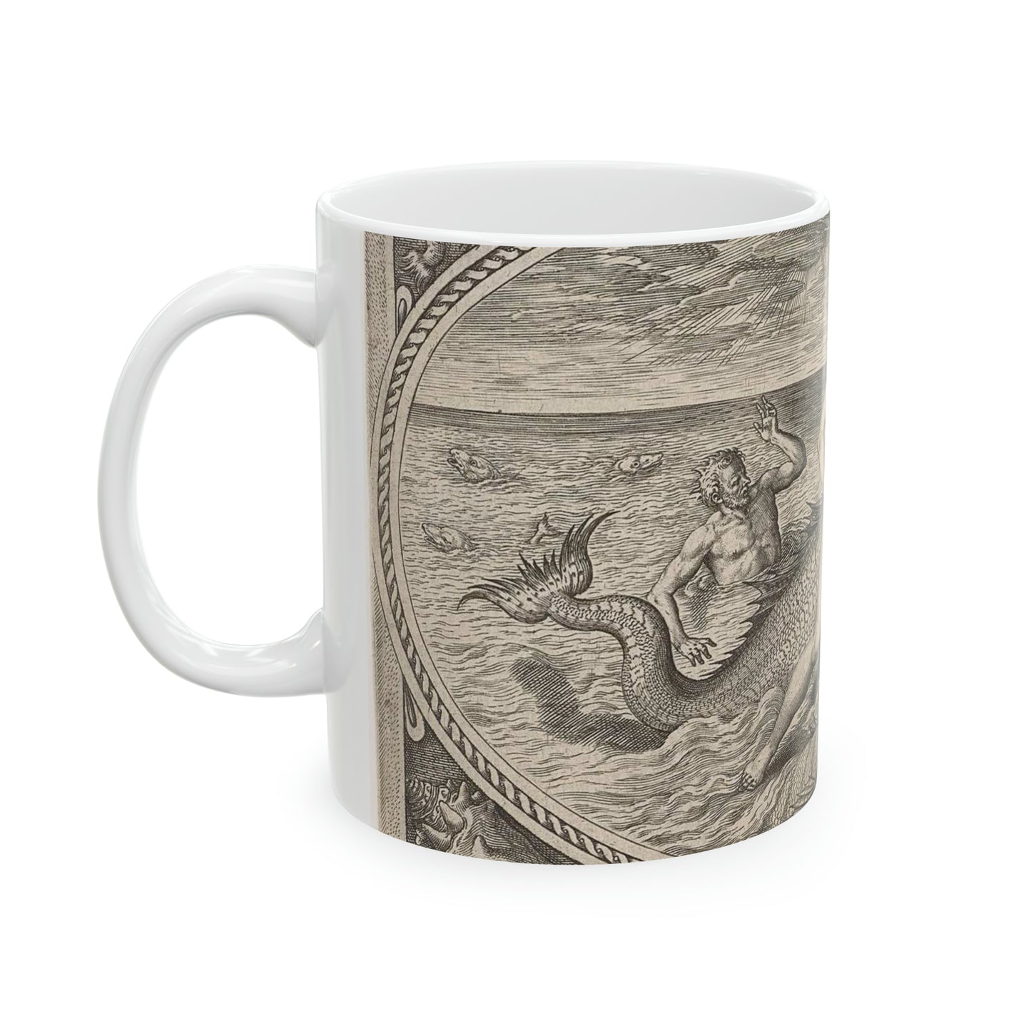 Adriaen Collaert - Amphitrite op een vis Beautiful Novelty Ceramic Coffee Mug 11oz