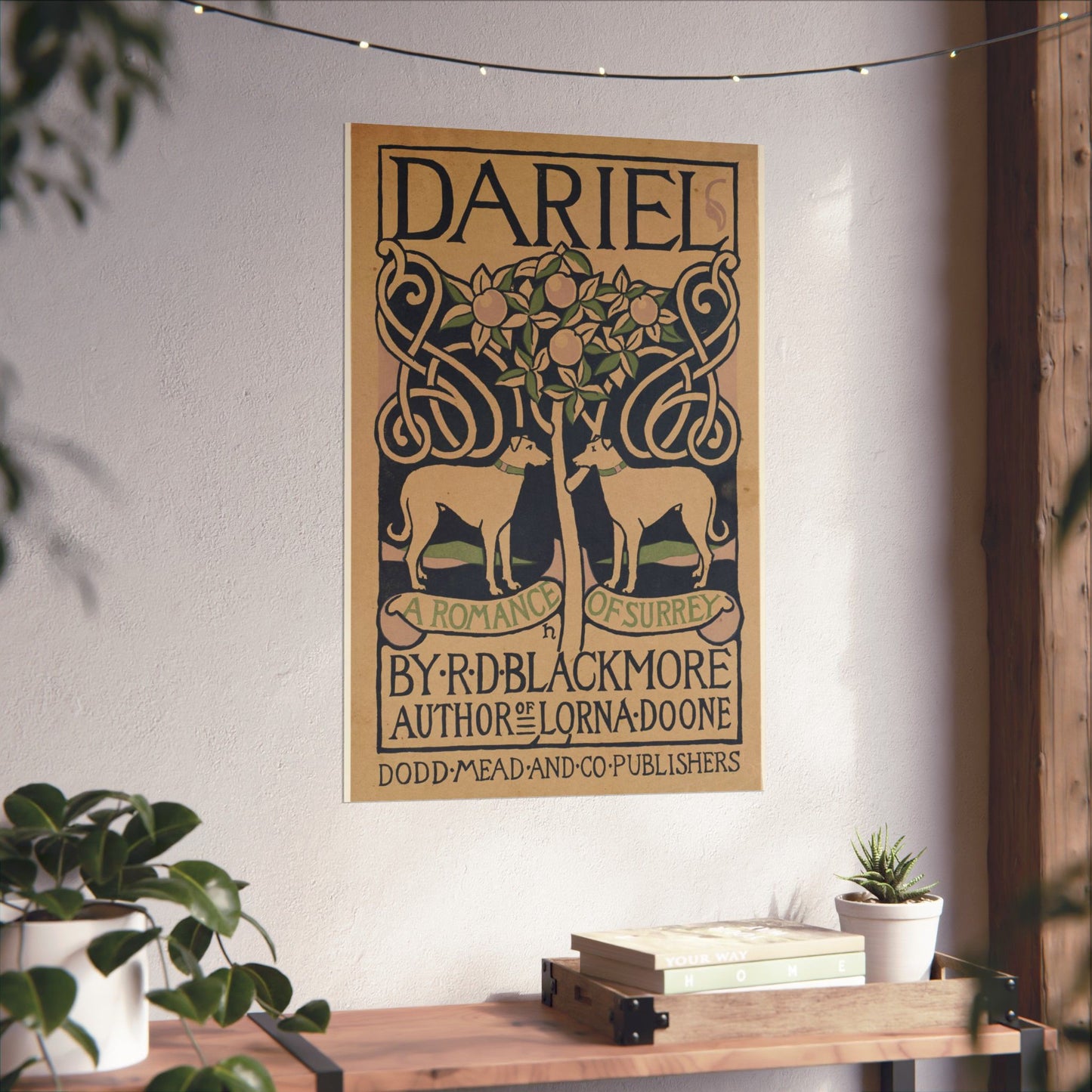 Dariel, a romance of Surrey, by R. D. Blackmore High Quality Matte Wall Art Poster for Home, Office, Classroom