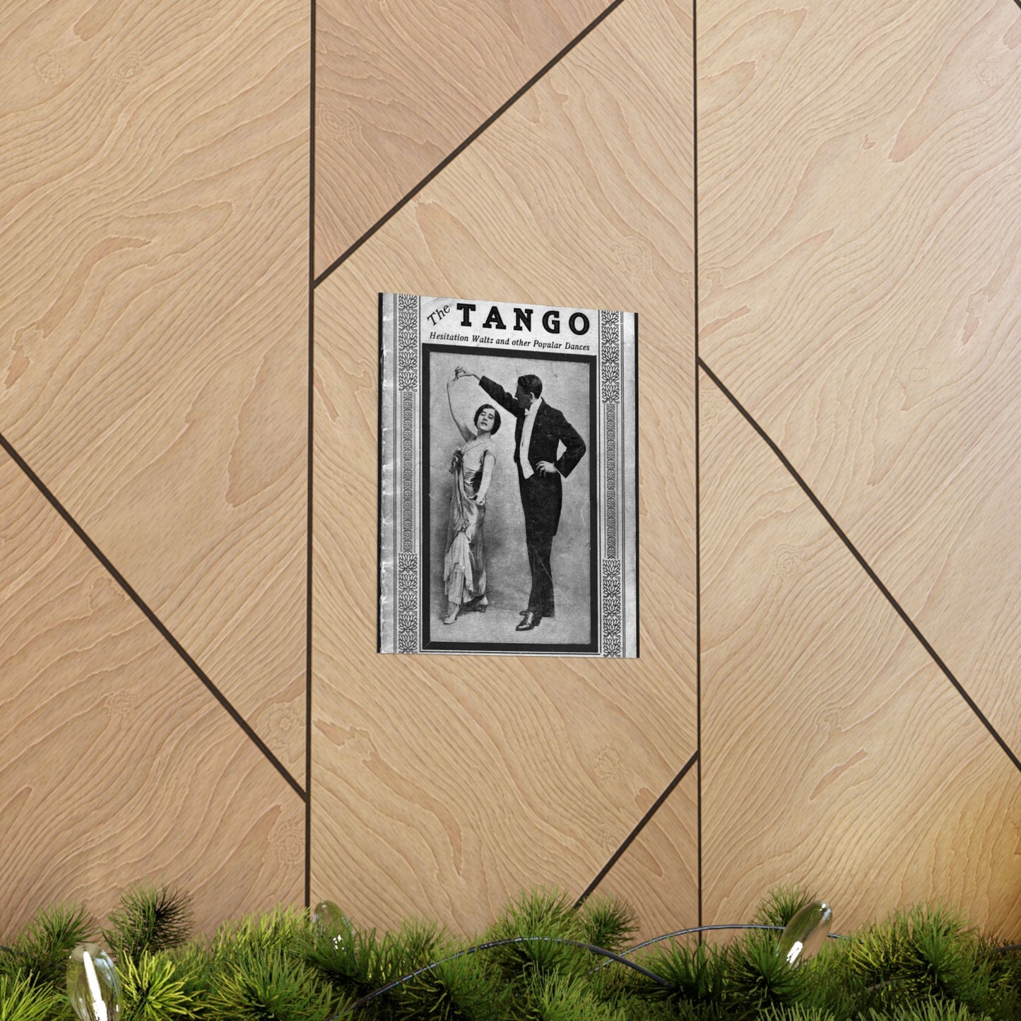 The tango as standardized and taught by the representative dancing masters of the North American continent; tango two-step, hesitation waltz, Boston glide, one-step High Quality Matte Wall Art Poster for Home, Office, Classroom