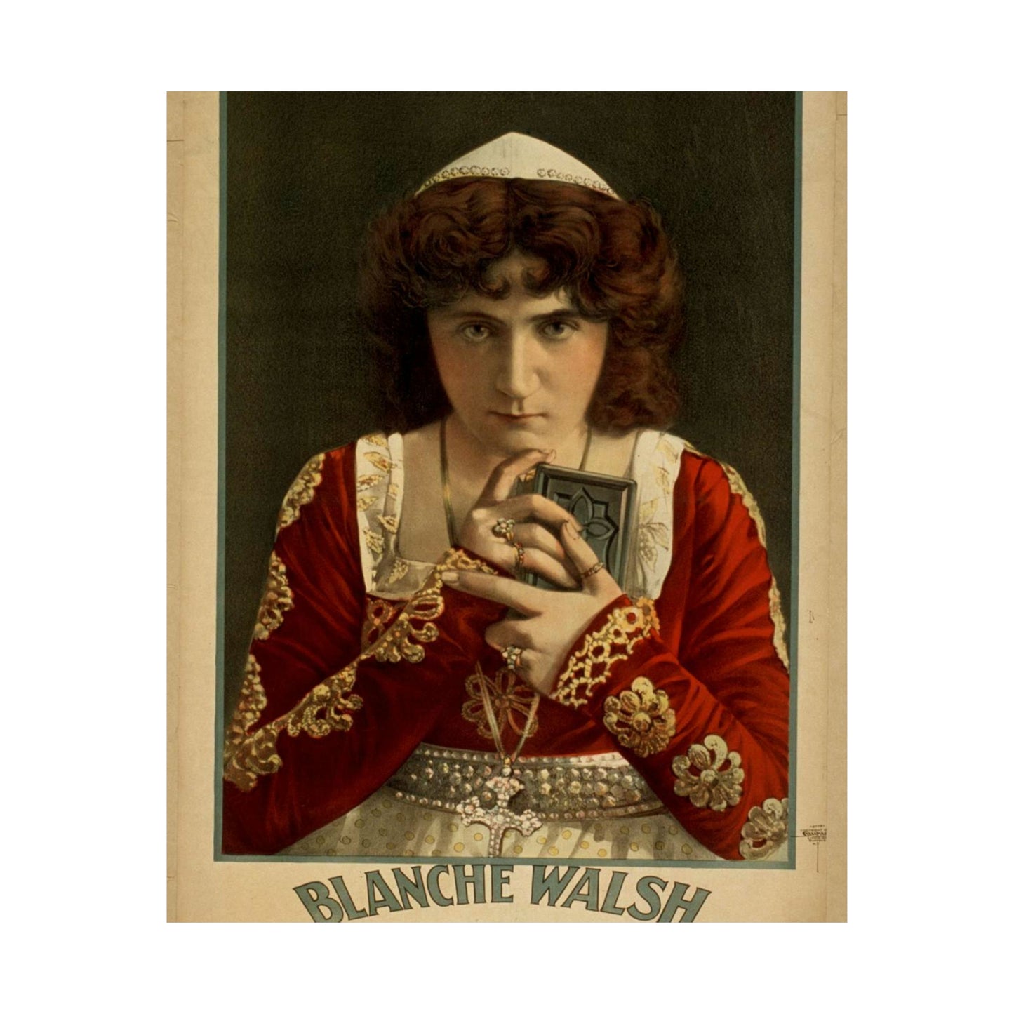 Blanche Walsh, American vaudeville and popular entertainment 1870 1920 High Quality Matte Wall Art Poster for Home, Office, Classroom