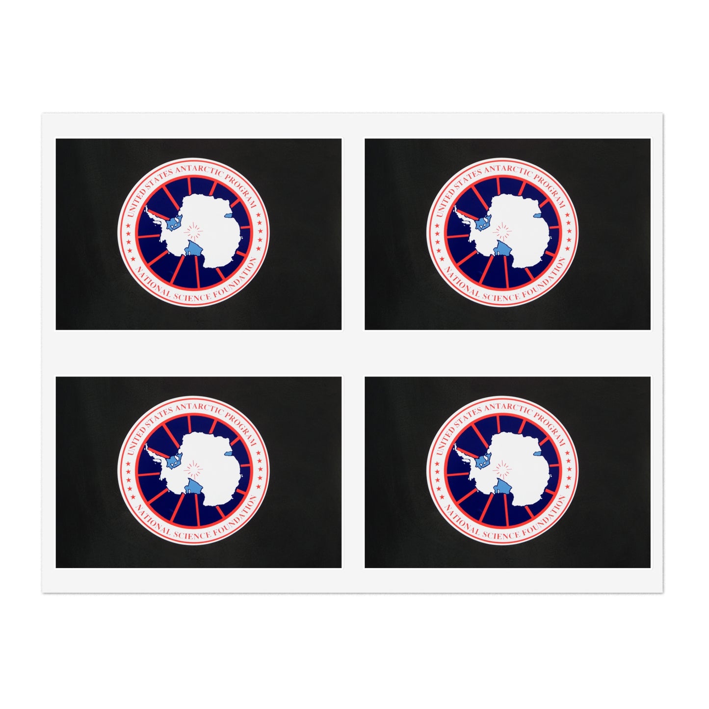 Logo of The National Science Foundation United States Antarctic Program Laminated UV Protective Vinyl Stickers