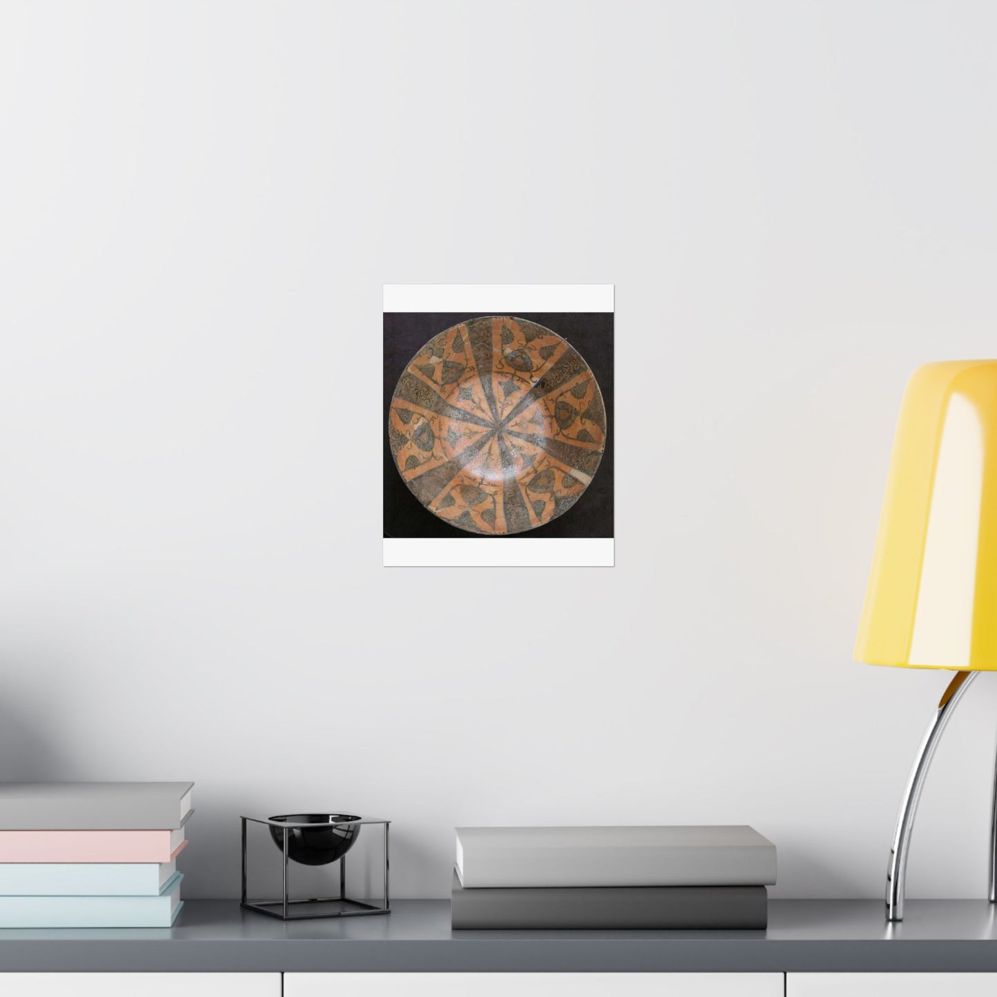 Bowl, Iran, 12th century - Public domain photo of museum object High Quality Matte Wall Art Poster for Home, Office, Classroom