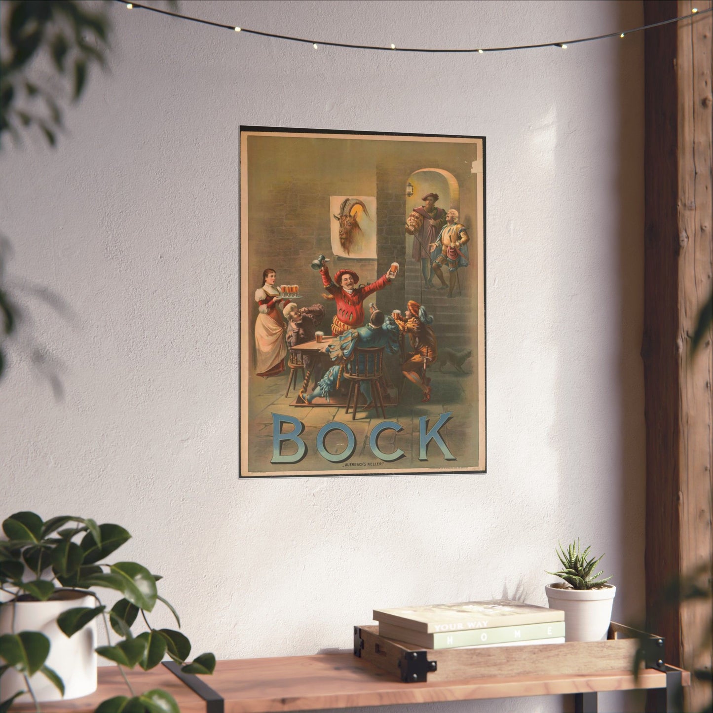 Bock, "Auerbach's keller" - Print, Library of Congress collection High Quality Matte Wall Art Poster for Home, Office, Classroom