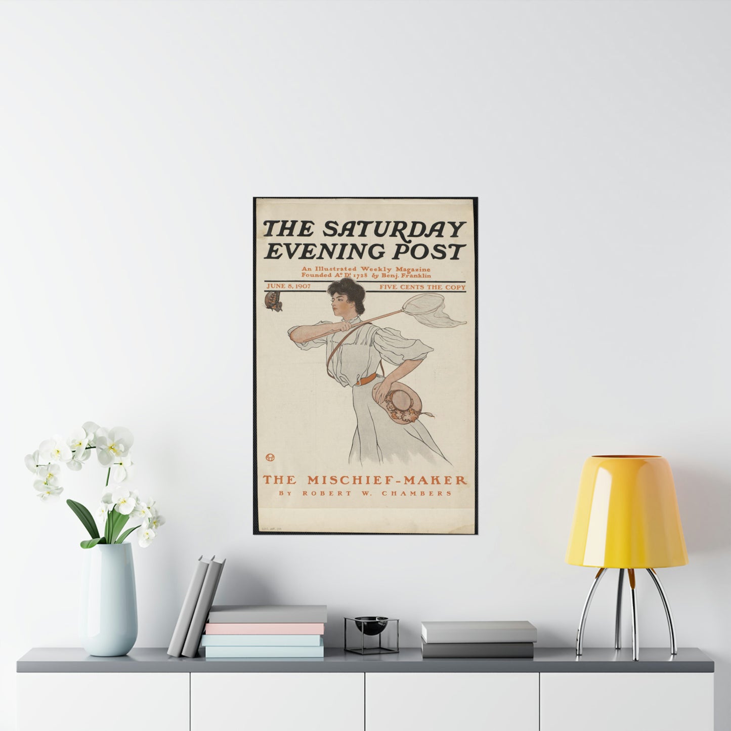 The Saturday evening post, June 8, 1907 High Quality Matte Wall Art Poster for Home, Office, Classroom