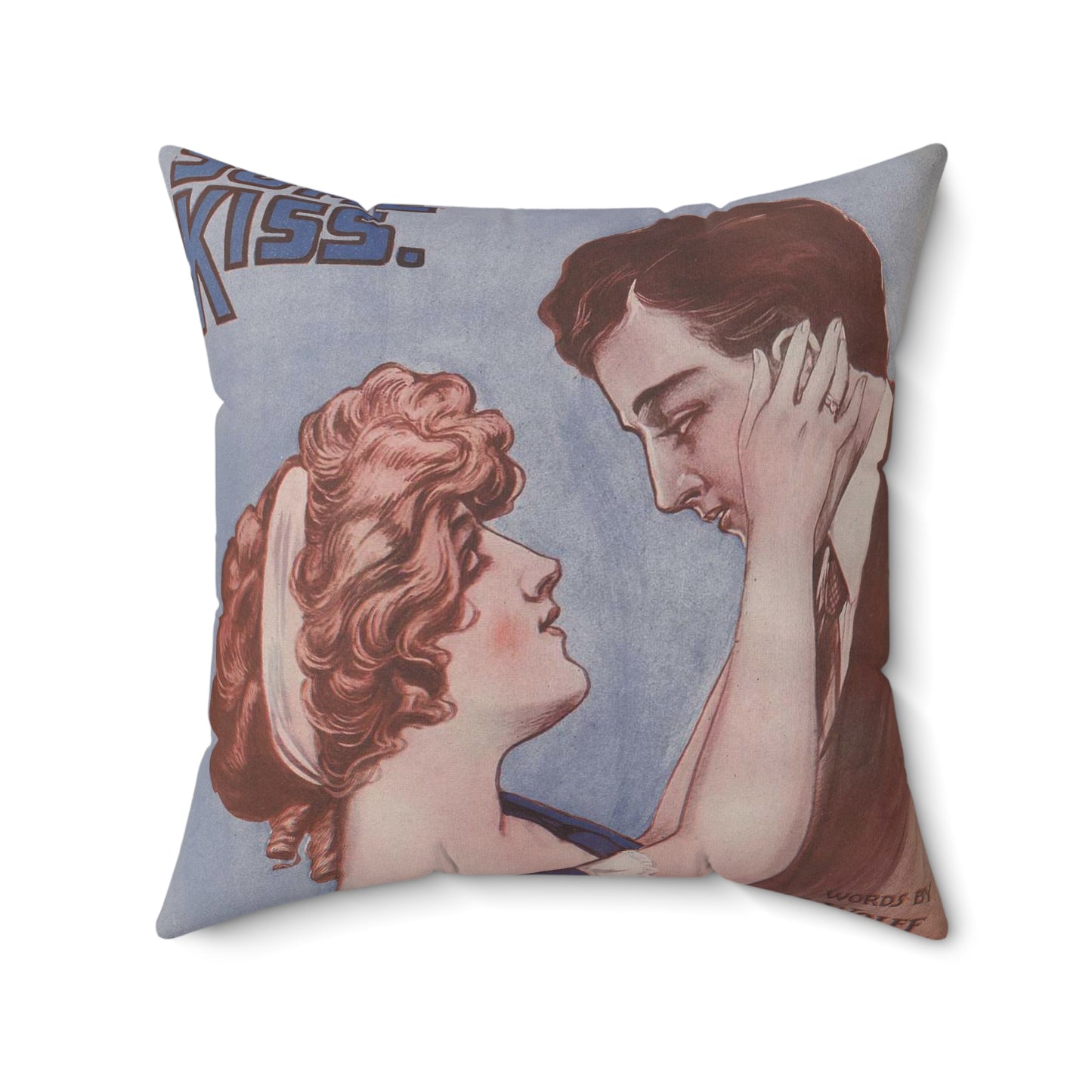 That's some kiss - Public domain American sheet music Decorative Accent Square Pillow