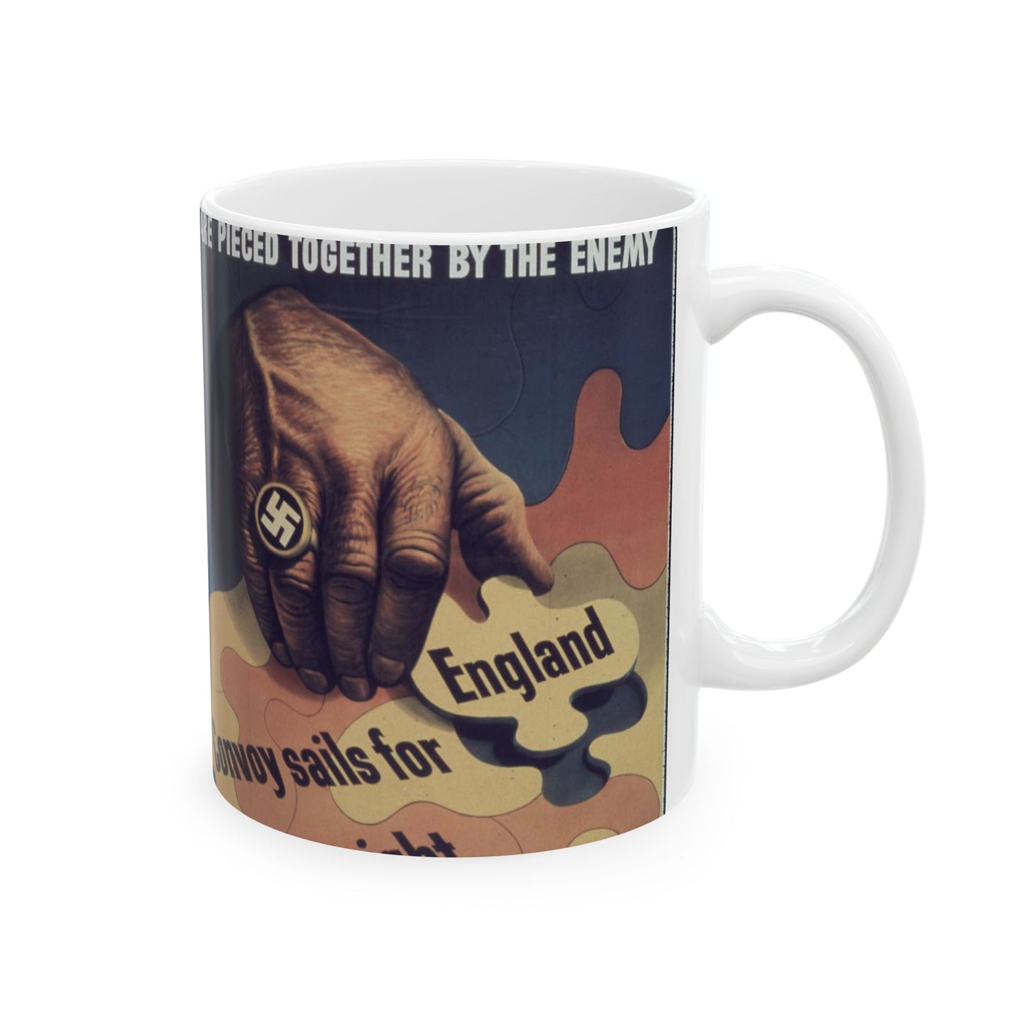 "Bits of careless talk are pieced together by the enemy" - NARA - 513972 Beautiful Novelty Ceramic Coffee Mug 11oz