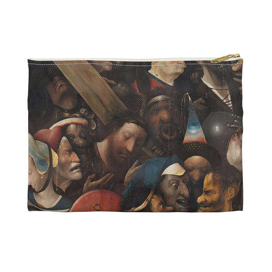 Christ Carrying the Cross, ca. 1510-1535 Large Organizer Pouch with Black Zipper