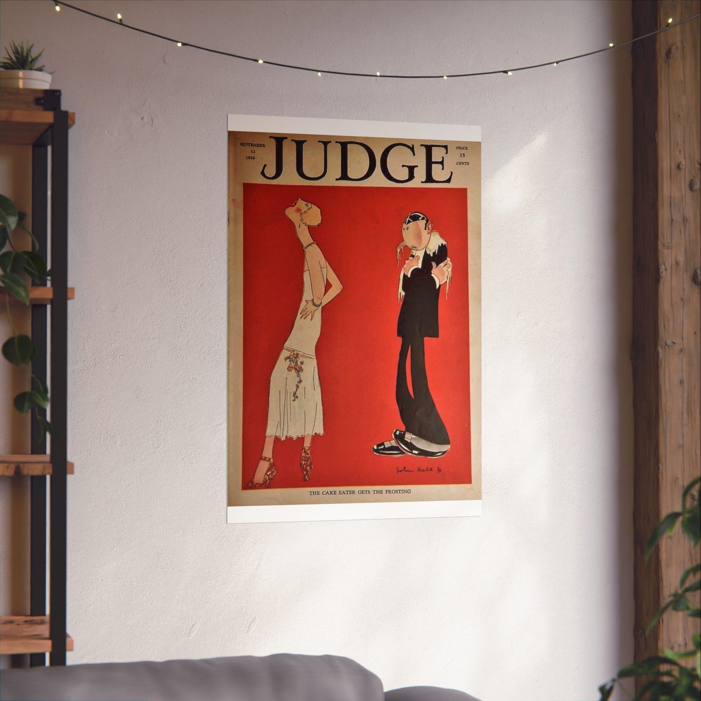 JudgeMagazine13Sep1924 - Art Deco public domain image High Quality Matte Wall Art Poster for Home, Office, Classroom