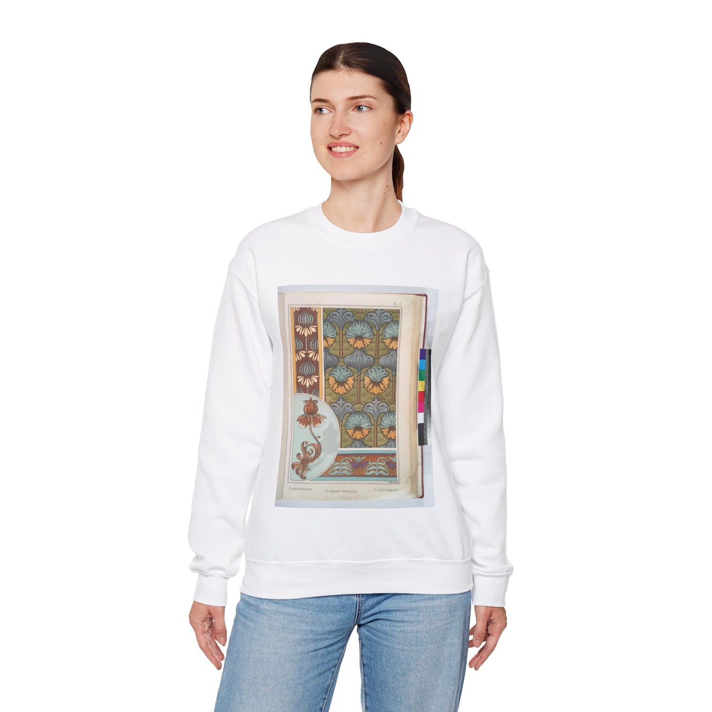 Couronne imperiale, Maurice Pillard Verneuil White Heavy Blend Adult Crew Neck SweatShirt