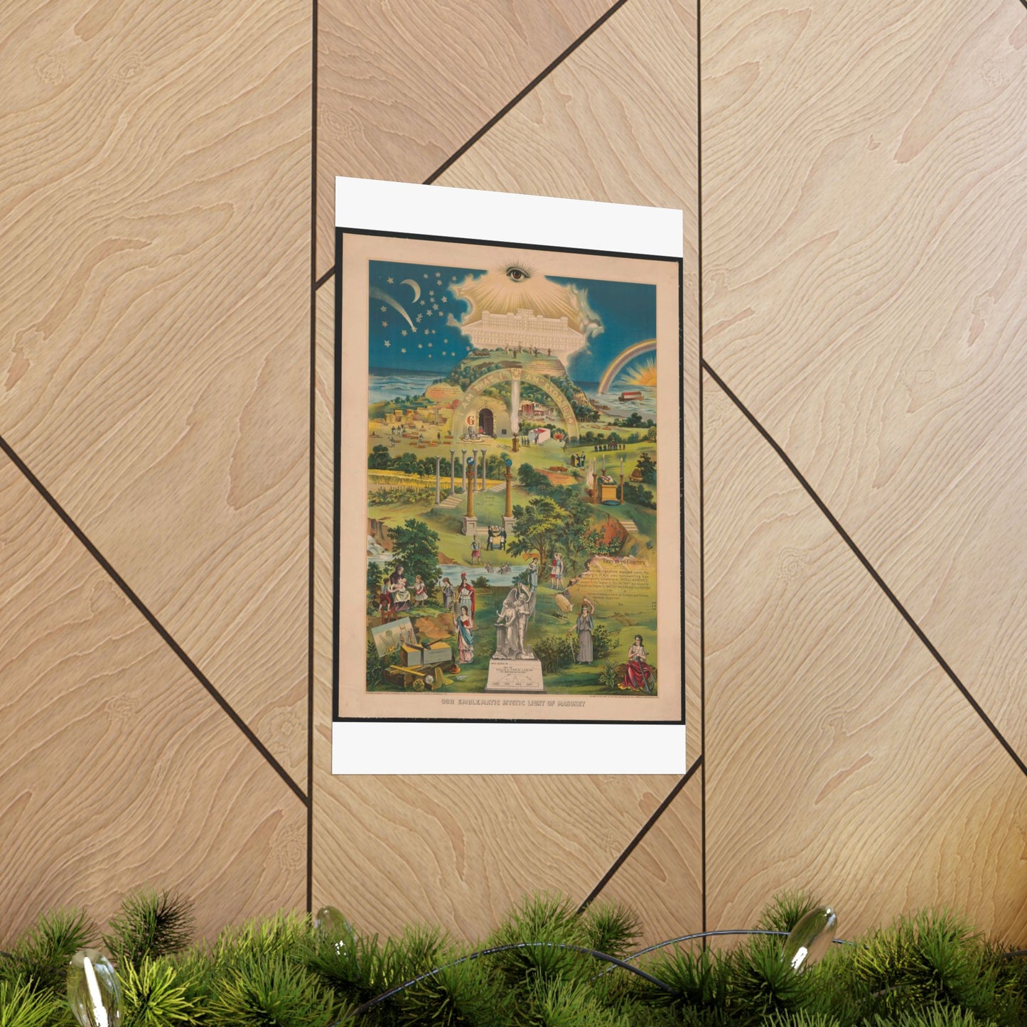 Our emblematic mystic light of masonry High Quality Matte Wall Art Poster for Home, Office, Classroom