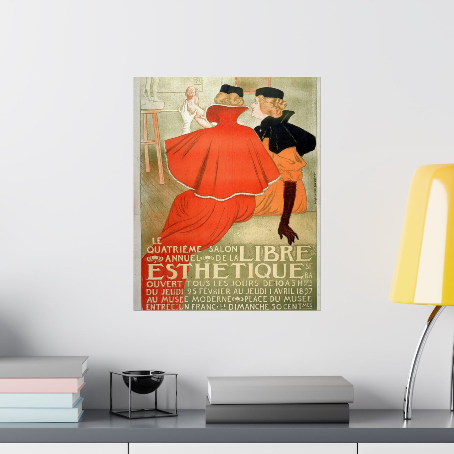 Le quatrième salon annuel de la Libre Esthétique High Quality Matte Wall Art Poster for Home, Office, Classroom