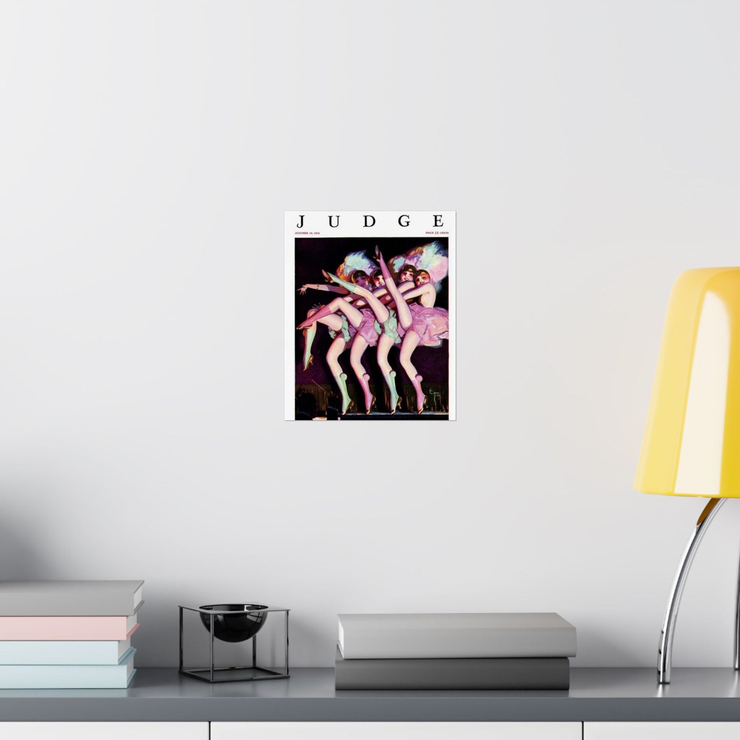 JudgeMagazine18Oct1924 - Art Deco public domain image High Quality Matte Wall Art Poster for Home, Office, Classroom