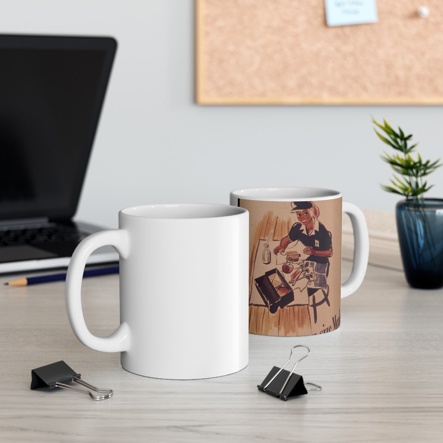 "Jenny on the job - Eats man sized meals" - NARA - 514683 Beautiful Novelty Ceramic Coffee Mug 11oz