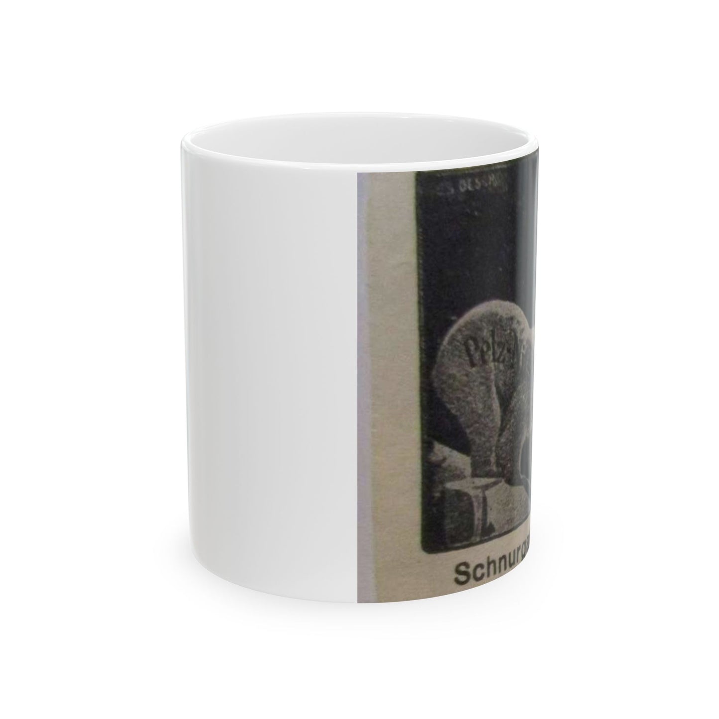 Pelz-Nitsche, Schnurgasse (Werbemarke) - postal stamp Beautiful Novelty Ceramic Coffee Mug 11oz