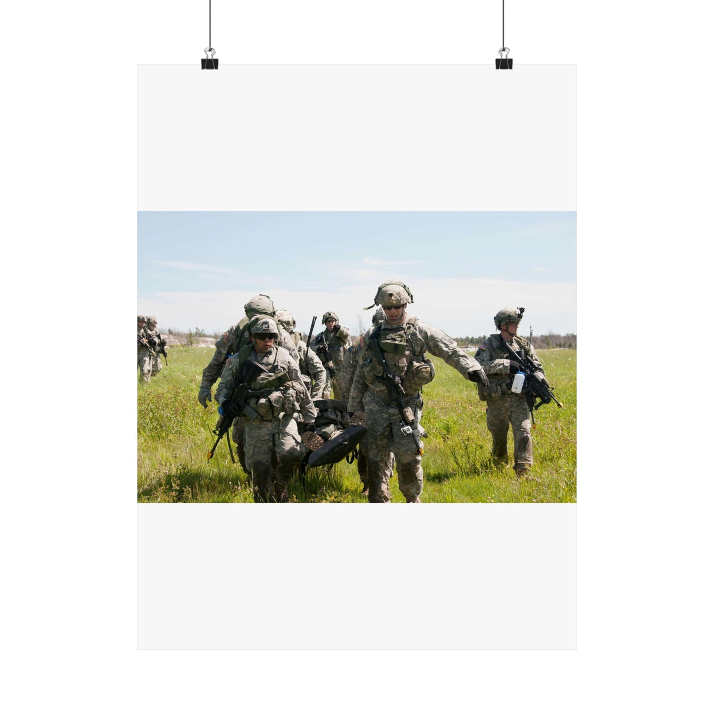 U.S. Army Sgt. Sean Fernandes (right), team leader, High Quality Matte Wall Art Poster for Home, Office, Classroom