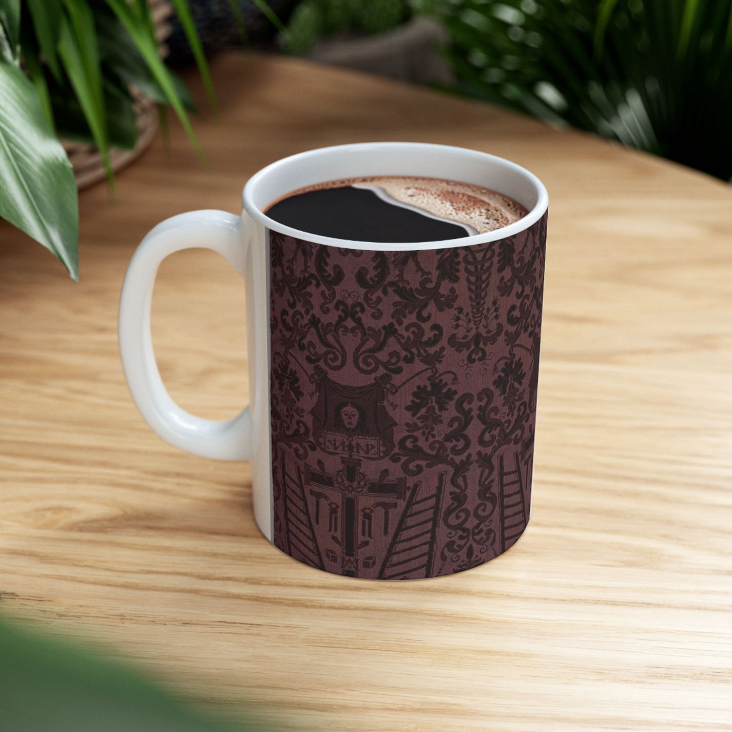 Length of velvet with Instruments of the Passion Beautiful Novelty Ceramic Coffee Mug 11oz