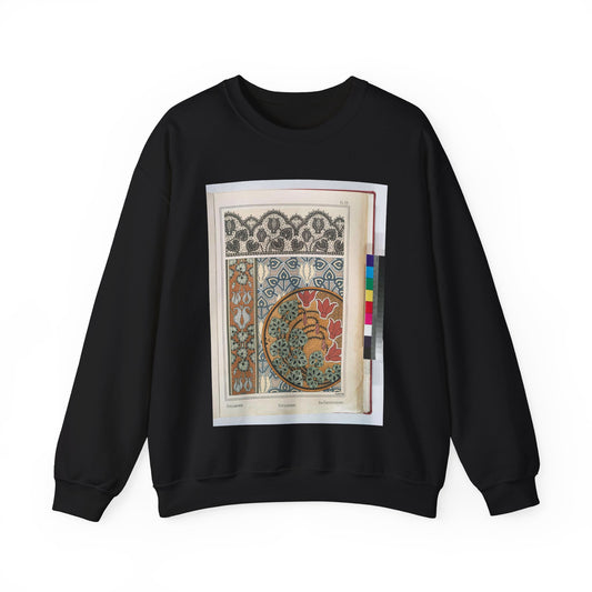Cyclamen, E. Hervegh. Eugene Grasset, compiler Black Heavy Blend Adult Crew Neck SweatShirt