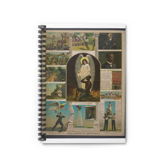 Afro-American Monument - Print, Library of Congress collection Spiral Bound Ruled Notebook with Printed Cover