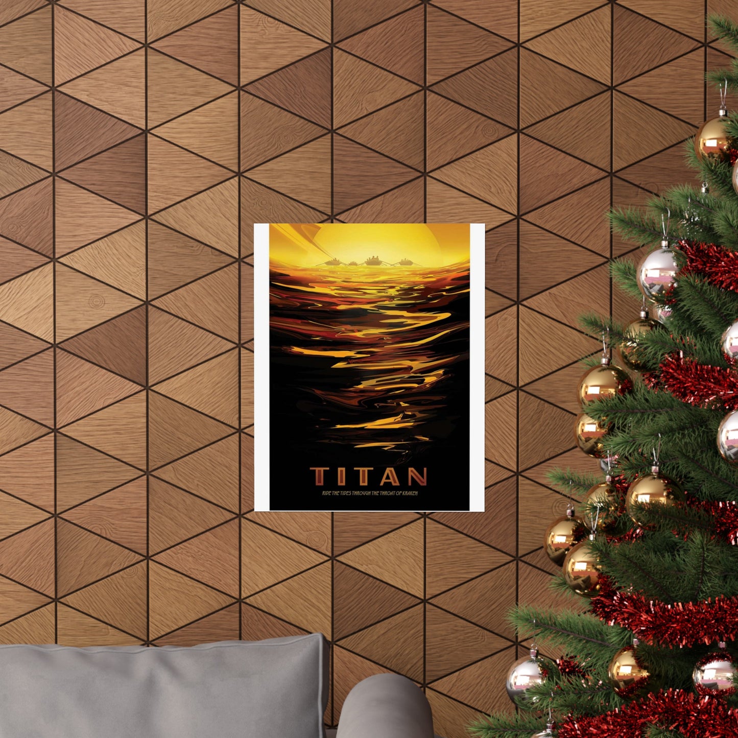 JPL Visions of the Future, Titan High Quality Matte Wall Art Poster for Home, Office, Classroom