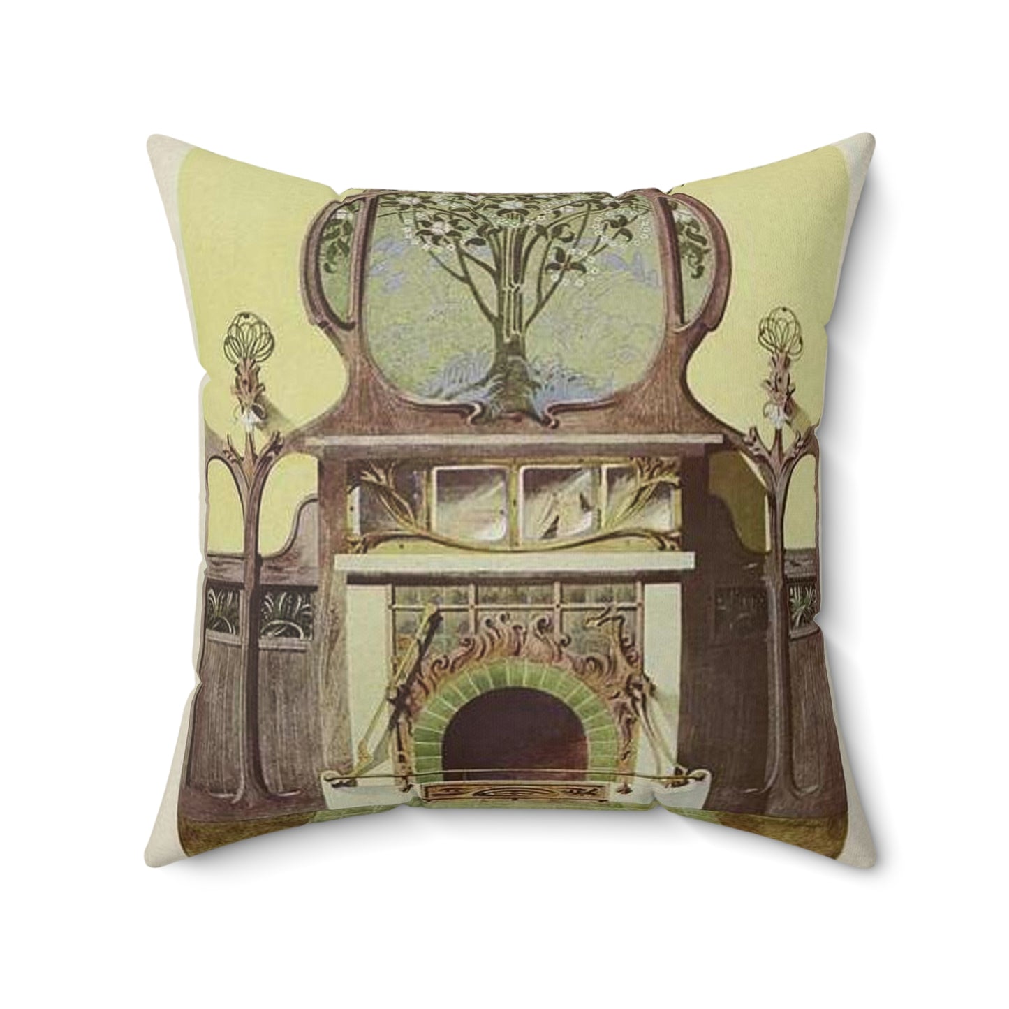 345ARTIST Bonvallet, L. H. Projet De Cheminée., Nancy Decorative Accent Square Pillow