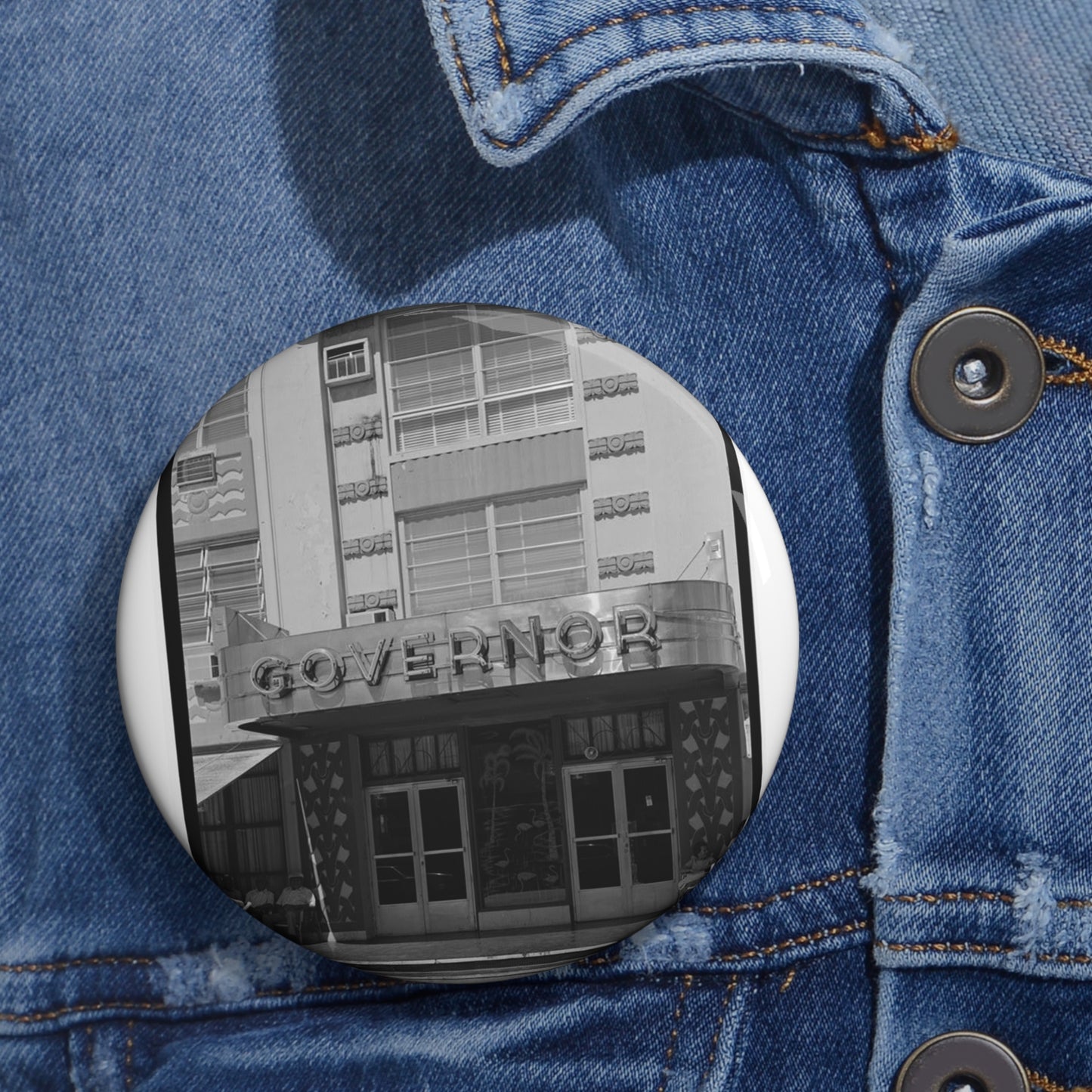 Governor Hotel, 435 Twenty-first Street, Miami, Miami-Dade County, FL Pin Buttons with Crisp Design