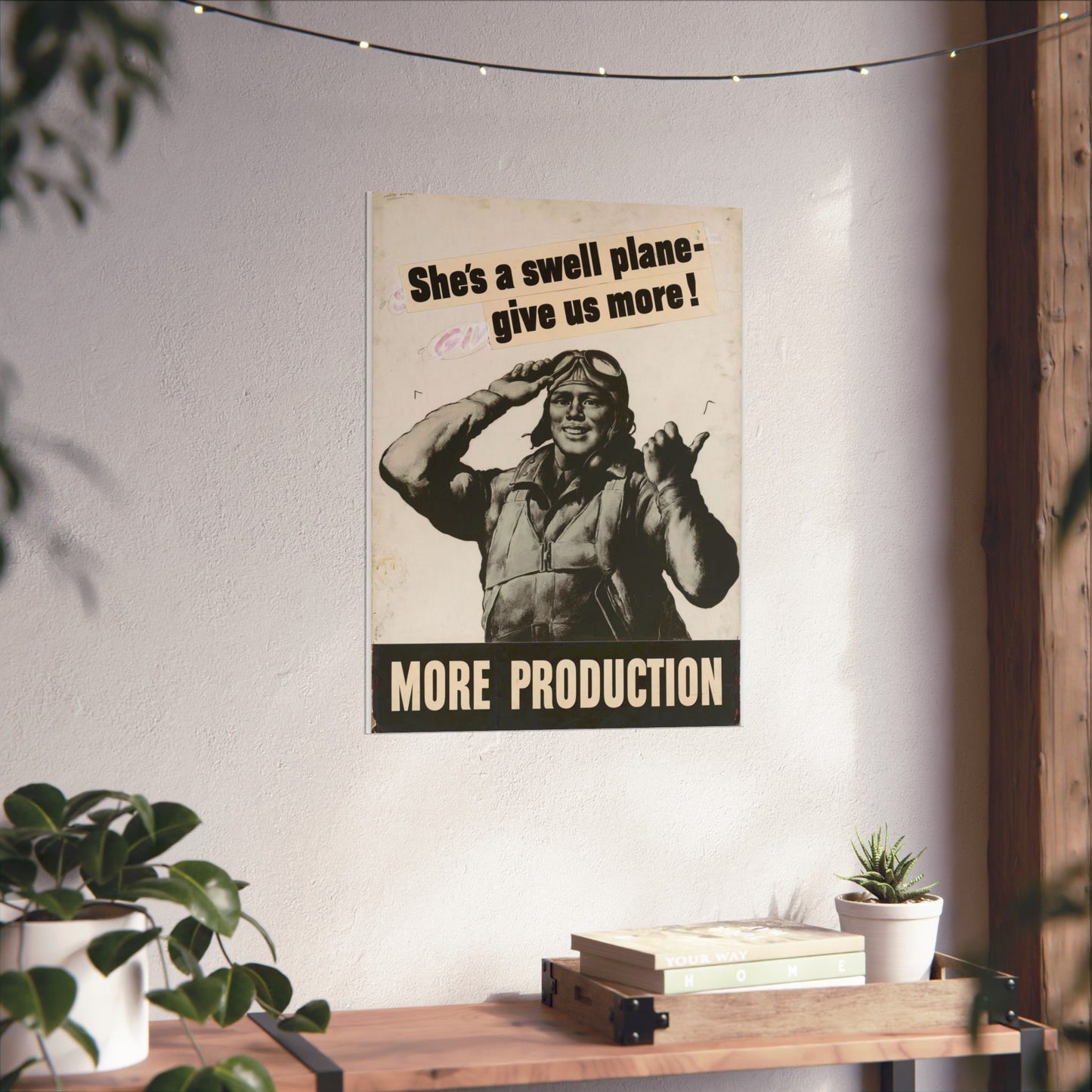 She's a swell plane - give us more!  MORE PRODUCTION [Riggs] High Quality Matte Wall Art Poster for Home, Office, Classroom