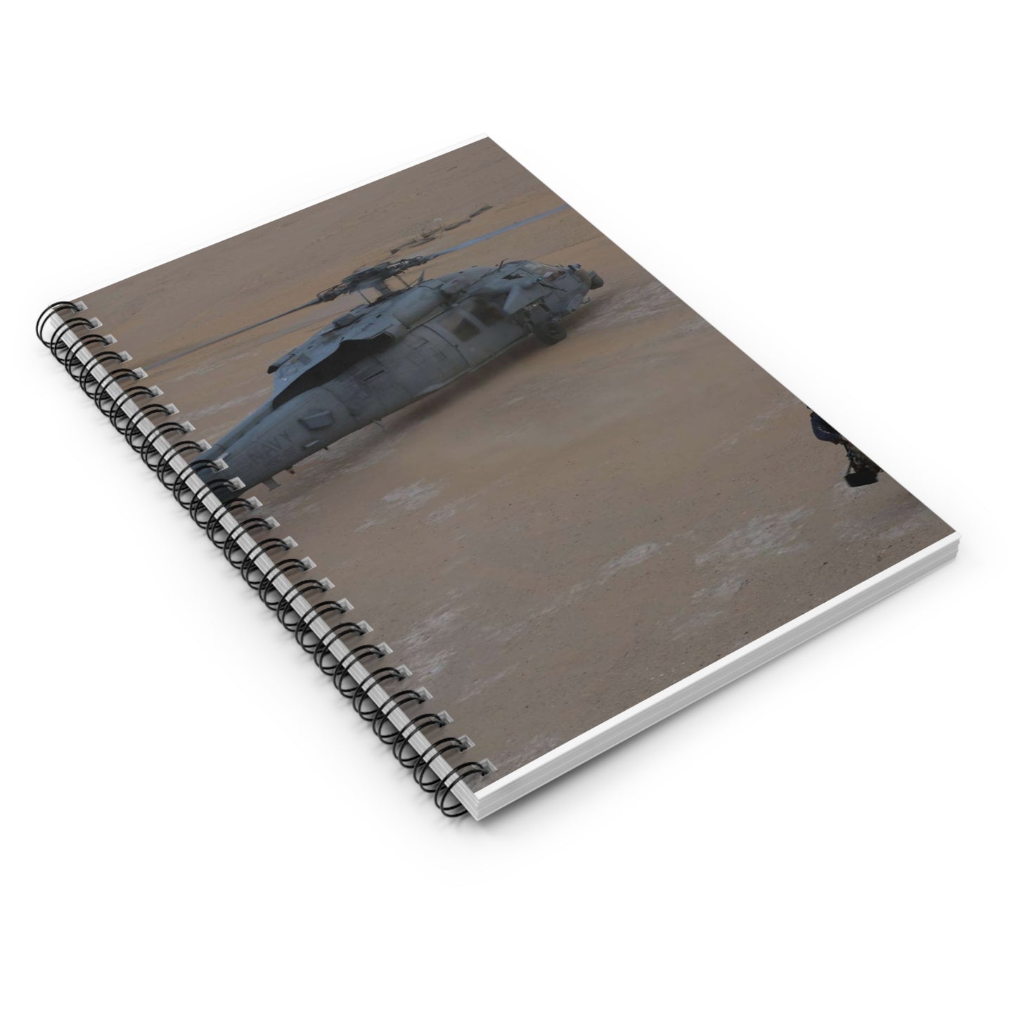 U.S. Navy Petty Officer 1st Class Douglas Crisp, leading Spiral Bound Ruled Notebook with Printed Cover