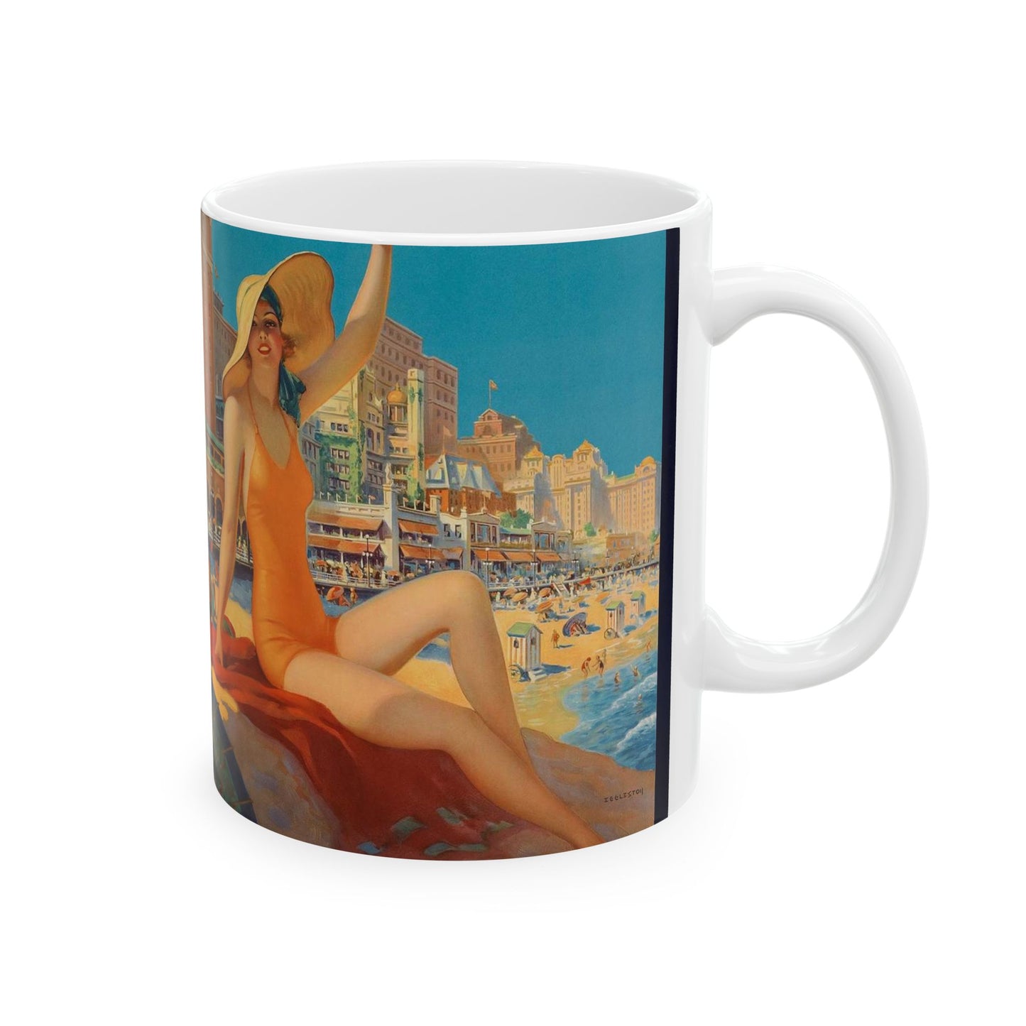 Edward M. Eggleston - Pennsylvania Railroad - Atlantic City, 1935 Beautiful Novelty Ceramic Coffee Mug 11oz