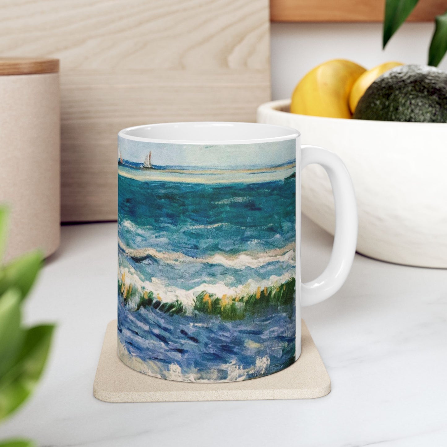 Seascape at Saintes-Maries - My Dream Beautiful Novelty Ceramic Coffee Mug 11oz