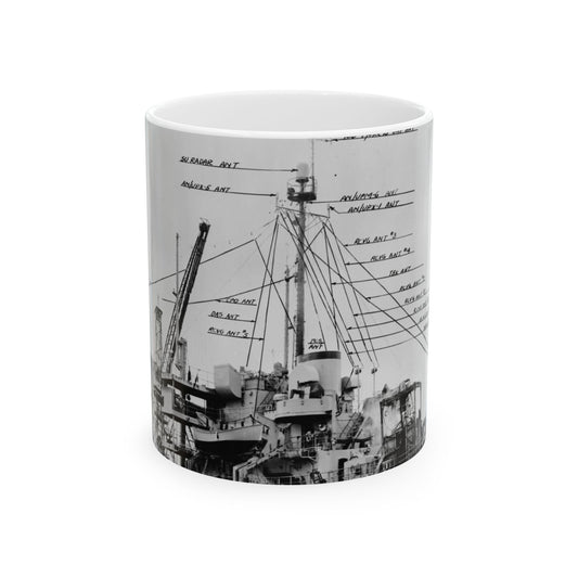 Navy Ship AF-38 Merapi - Public domain photogrpaph Beautiful Novelty Ceramic Coffee Mug 11oz