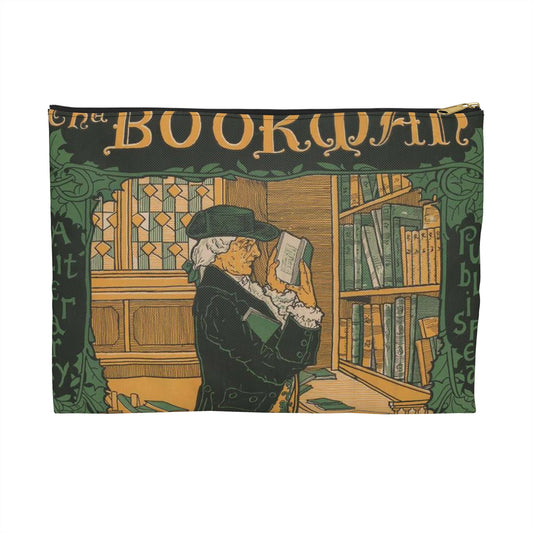 Louis Rhead - The bookman, Christmas number (2015646907) Large Organizer Pouch with Black Zipper