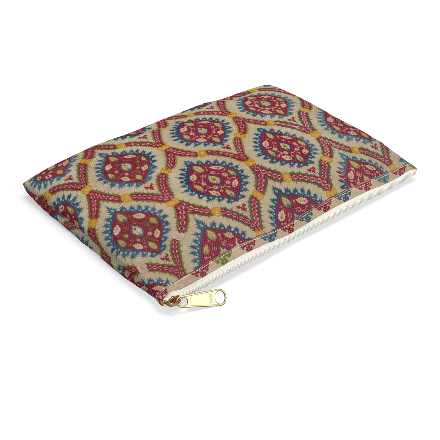 Turkish Cover, 15th century - Public domain dedication image Large Organizer Pouch with Black Zipper