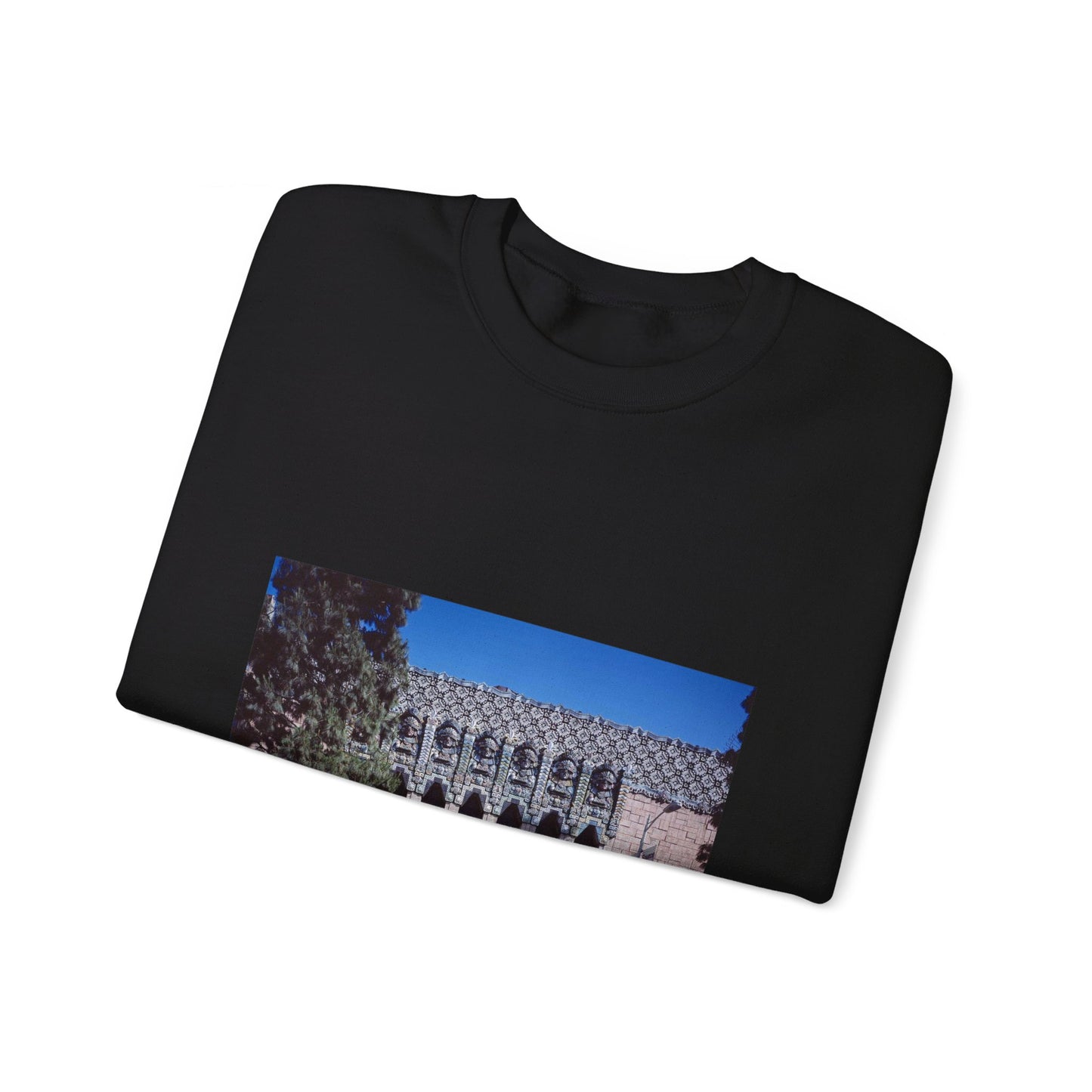 Photographs of buildings in Los Angeles, California and the surrounding area Black Heavy Blend Adult Crew Neck SweatShirt